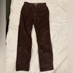 Levi’s Brown Corduroy Wedgie Straight Pants